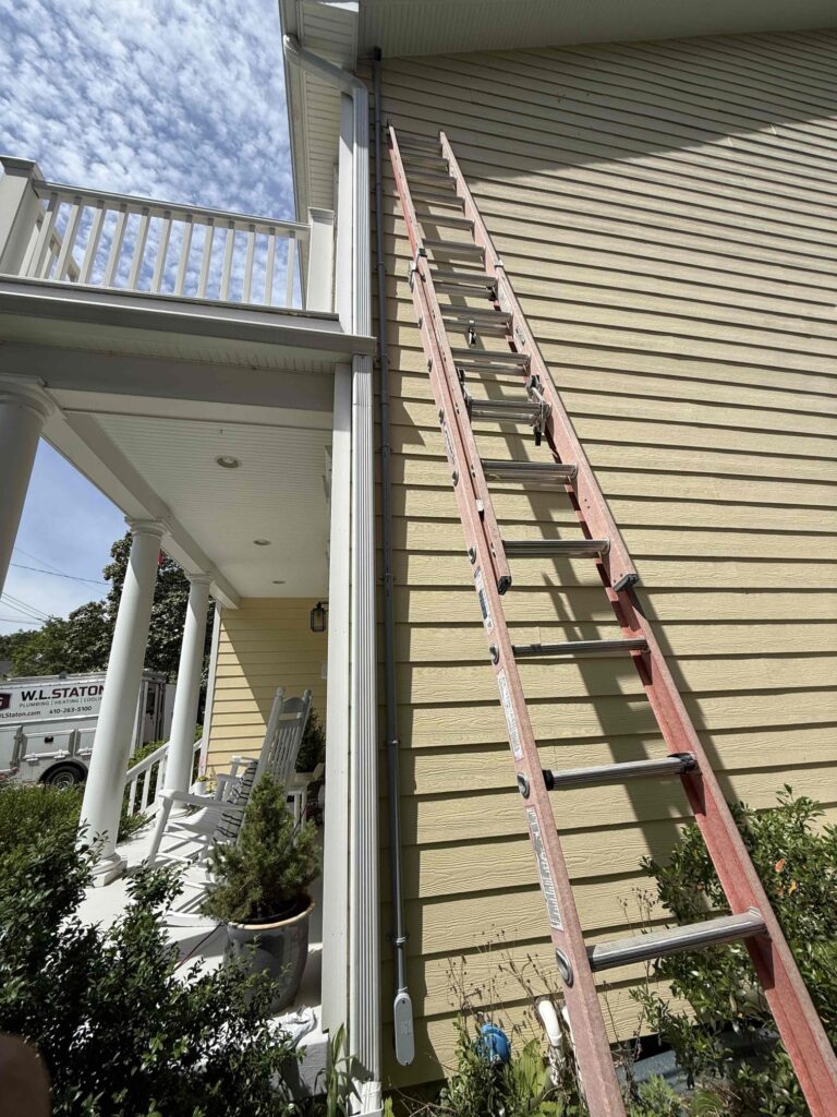 Deshaies Electrical Services preparing for an HVAC unit installation and electrical upgrades