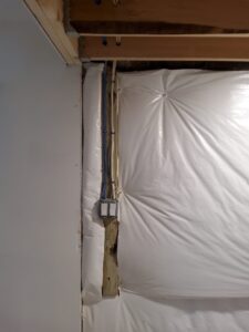 Electrical wiring installation for the Riggs residence, part of comprehensive electrical services by Deshaies Electrical Services